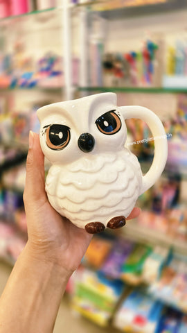 Owl Coffee Mug ( Harry Potter Theme, Hedwig)