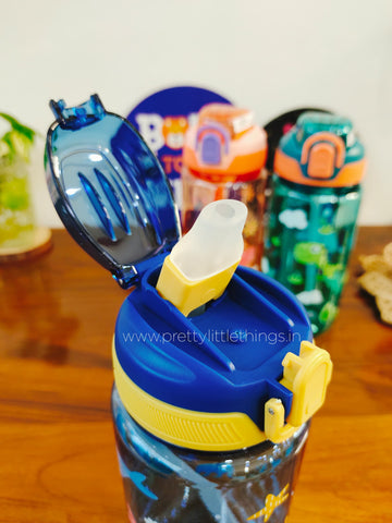 Kids' Animal Prints Sipper  Bottles 600 ML (With Straw)