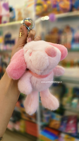 Snoopy Puppy Soft Toy Bag Tag / Key Chain