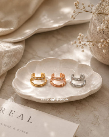 Celeste Double Band AD Earcuffs (Gulaabo)