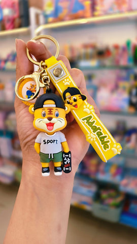 Cute Sports Tiger Keychain