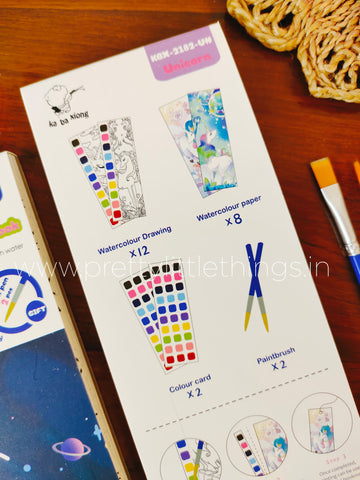 Water Painting & Water Color Coloring Booklet