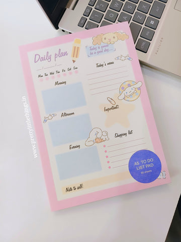 Sanrio Colorful Daily Plan To Do List Notepad