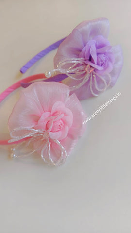 Hairband - Flowers with Beautiful Work