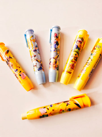 Click Push Erasers - Pokemon Theme