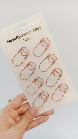 Designer Paper Clip Bookmarks Packs (8 pcs pack)