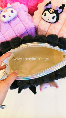 Kuromi Plush Cosmetic Pouch