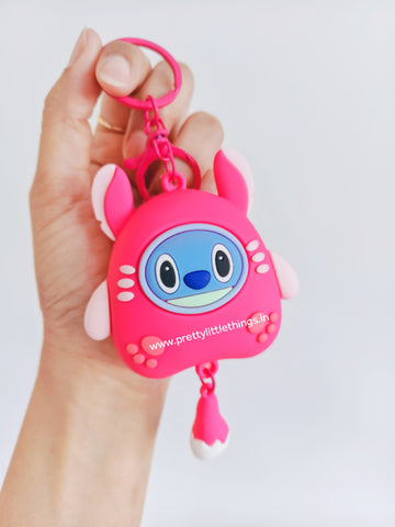 Stitch Theme Charm Keychain with Perfume Balls