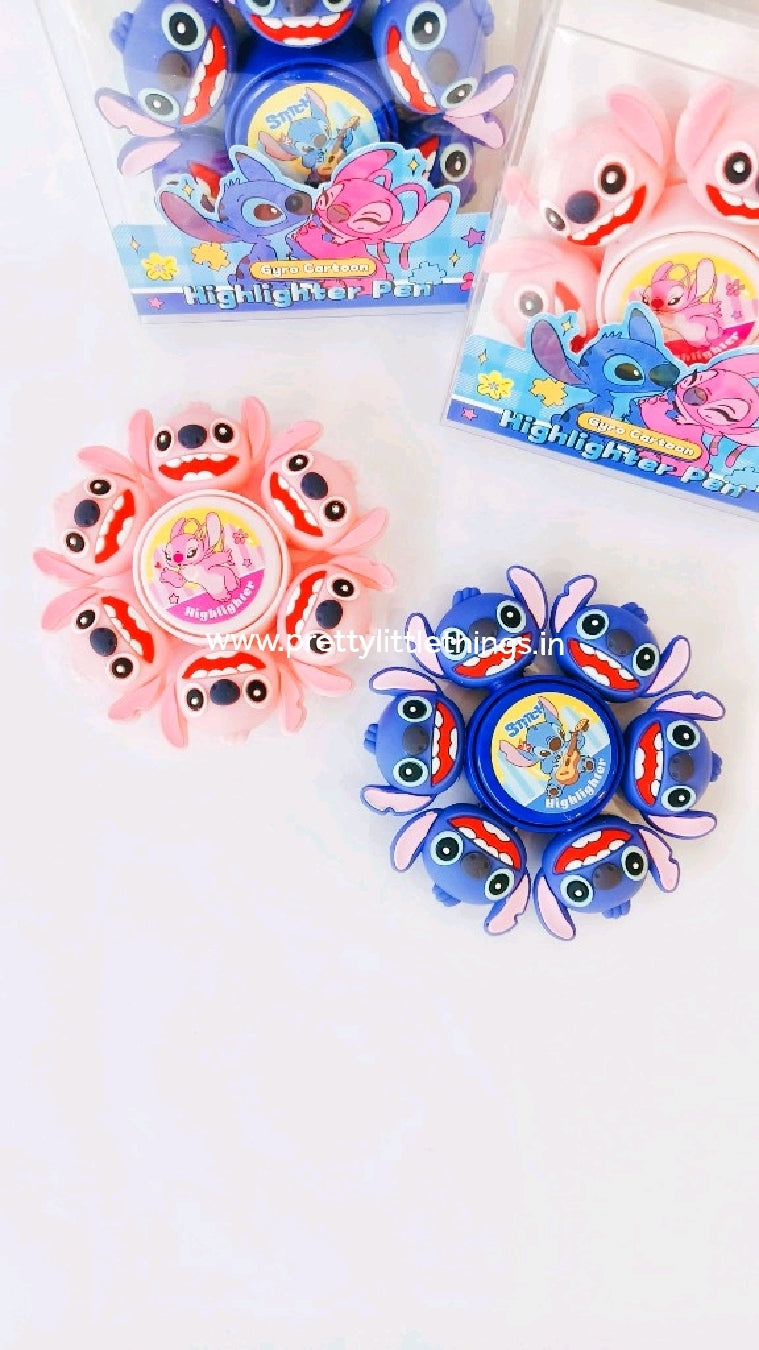 Stitch Fidget Spinner Highlighters Pack