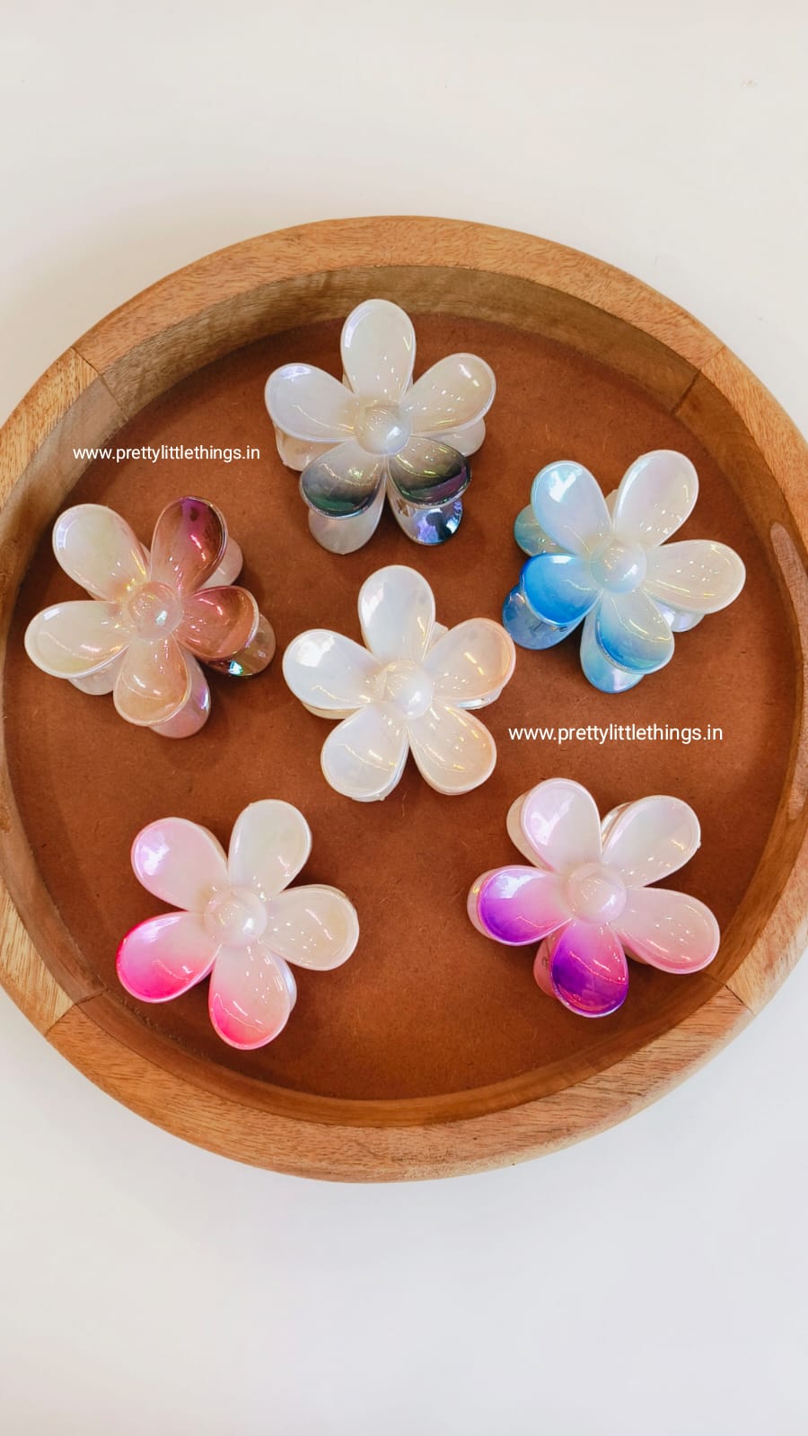 Ombre Shade Flower Butterfly Claw Clip
