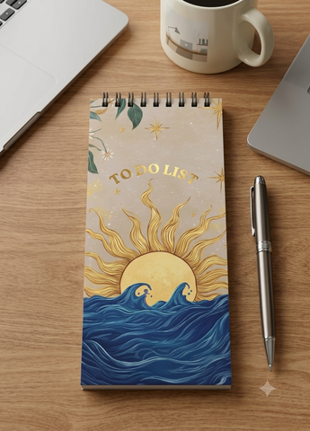 To Do List Spiral Sleek Notepads
