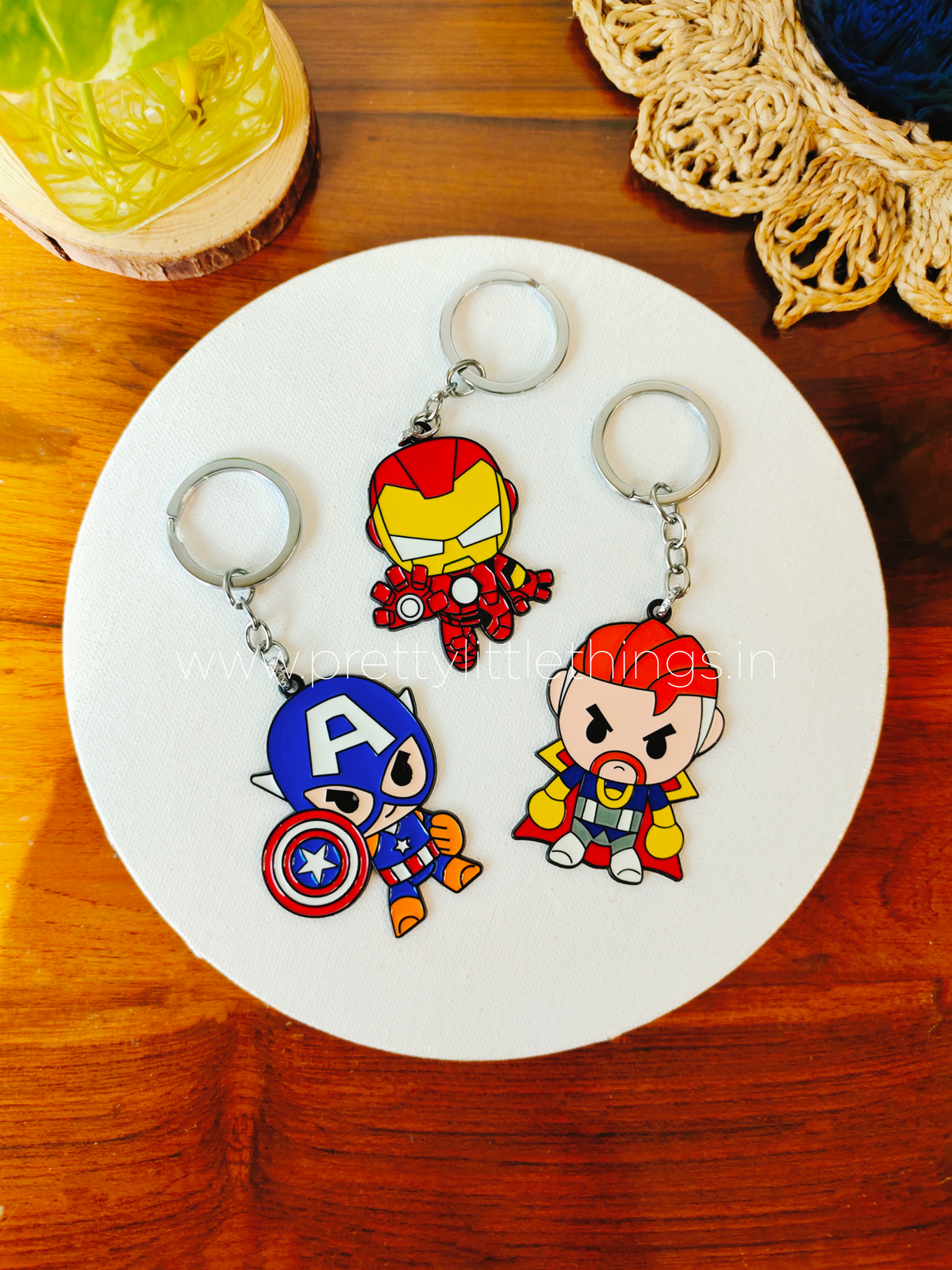 Superhero Keychains (Metal)