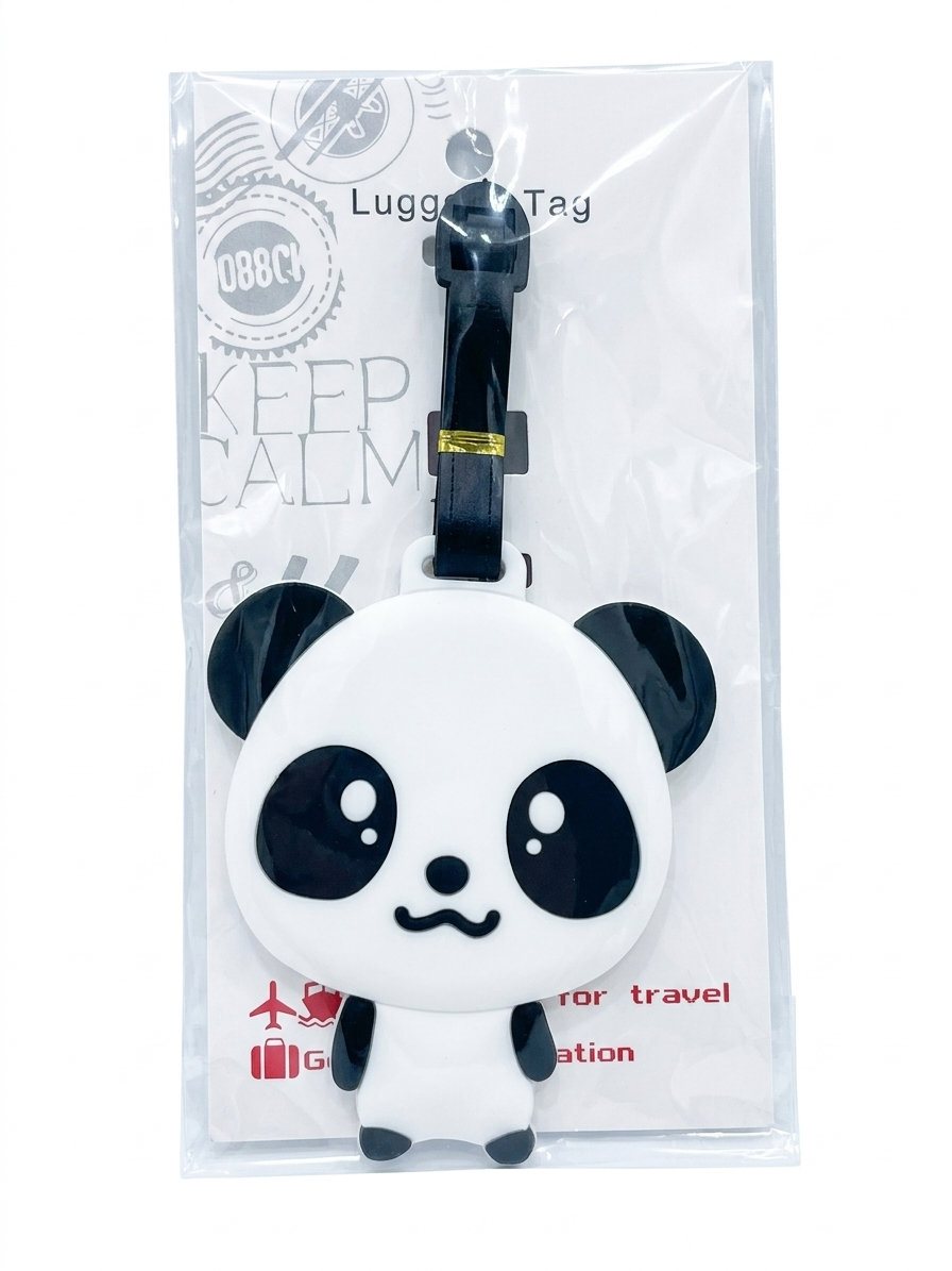 Chubby Panda Theme Luggage Tag