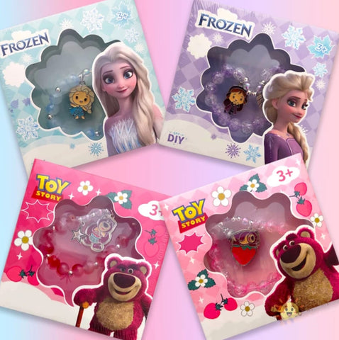 Frozen & Pink Lotso Bear Bracelets