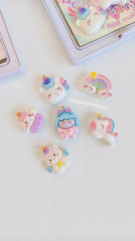 Unicorn 3D Charm Stickers