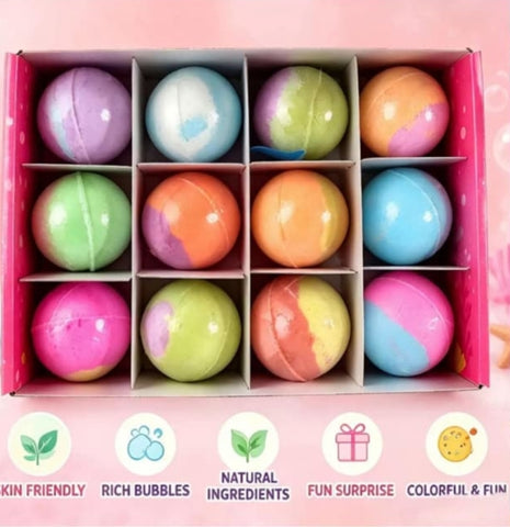Colorful Fragrant Bath Bombs