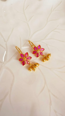 Cuff Earrings Flower Gulaabo, [ECG0008]