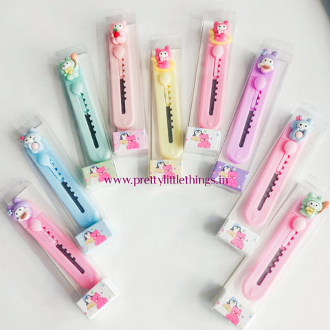 PASTEL COLOR KAWAII SANRIO MY MELODY THEME POCKET KNIFE / CRAFT PAPER CUTTERS