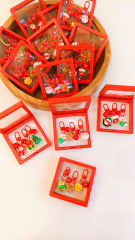 Christmas Theme Bag Charms / Keychain Charms