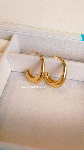 Aura Hoops Earrings, Daily Wear Korean Style Gulaabo