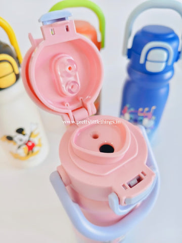 Disney's Dual Sip (Straw+Pout) Dual Shade Steel Bottles - P41187