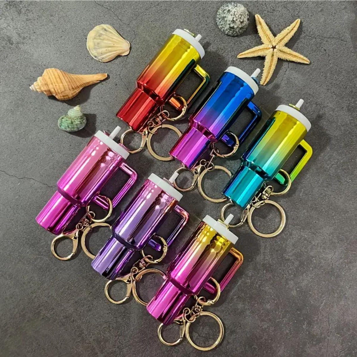 Holographic Stanley Tumbler Style Keychain / Bag Charm