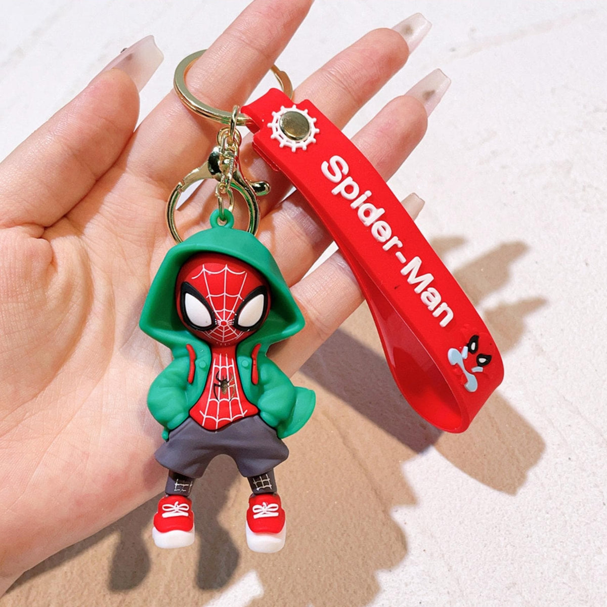 Cool Spiderman in Overcoat Keychain