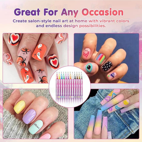 Nail Art Markers Pack [Nail Art Pens 12 Colors]
