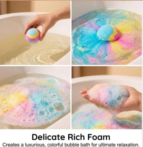 Colorful Fragrant Bath Bombs