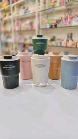 Uber Cool Insulated Travel Coffee Sippers [SITARAYURI] 360 ml