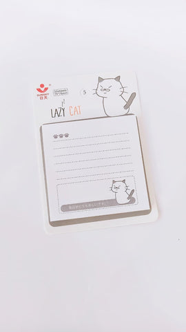 Lazy Cat Sticky Notes Post Its