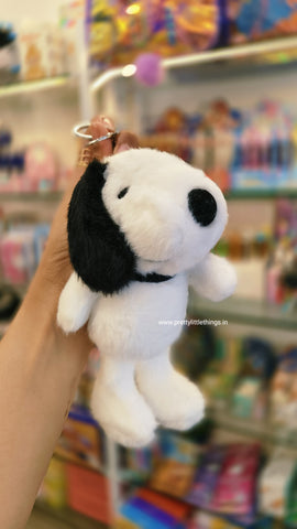 Snoopy Puppy Soft Toy Bag Tag / Key Chain