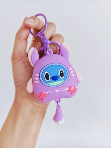 Stitch Theme Charm Keychain with Perfume Balls