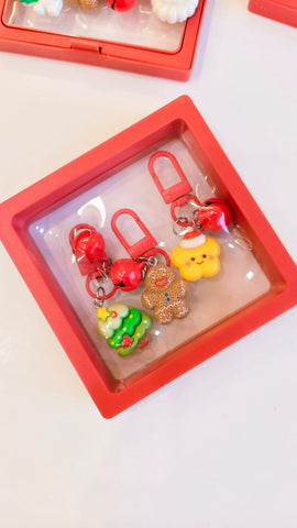 Christmas Theme Bag Charms / Keychain Charms