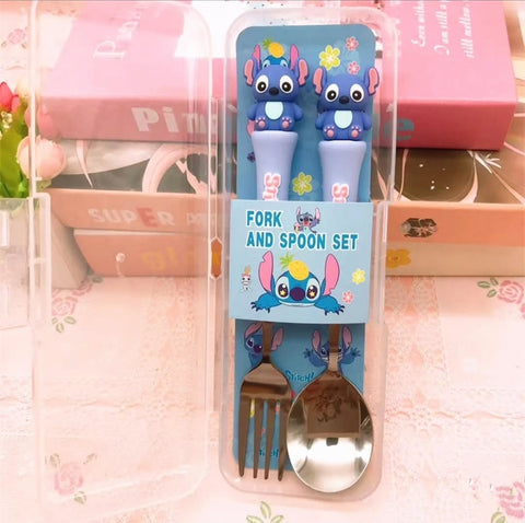 Disney's Stitch Theme Spoon Fork Set