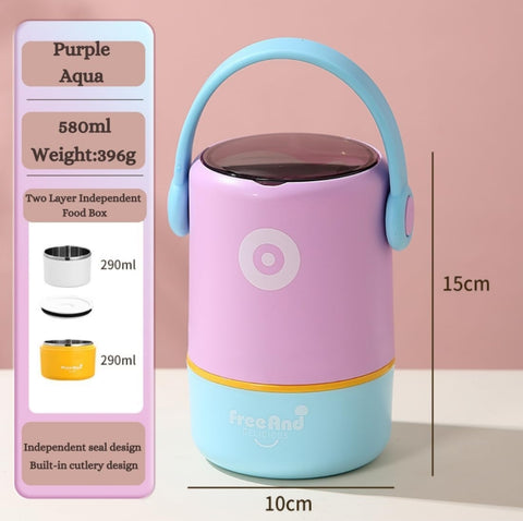 MiniBento Vertical 2 Layer Tiffins