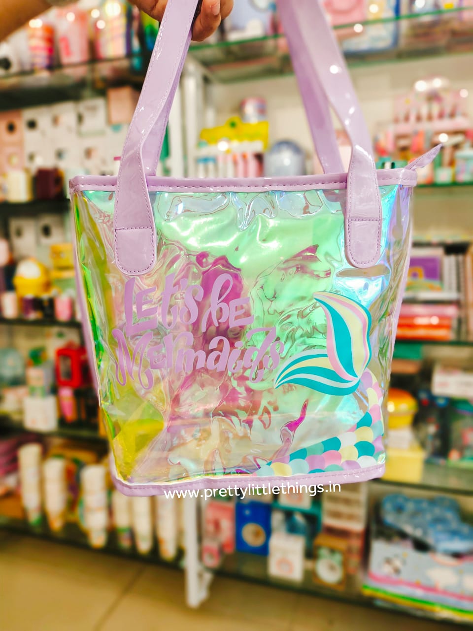 Holographic Transparent Tote Bags