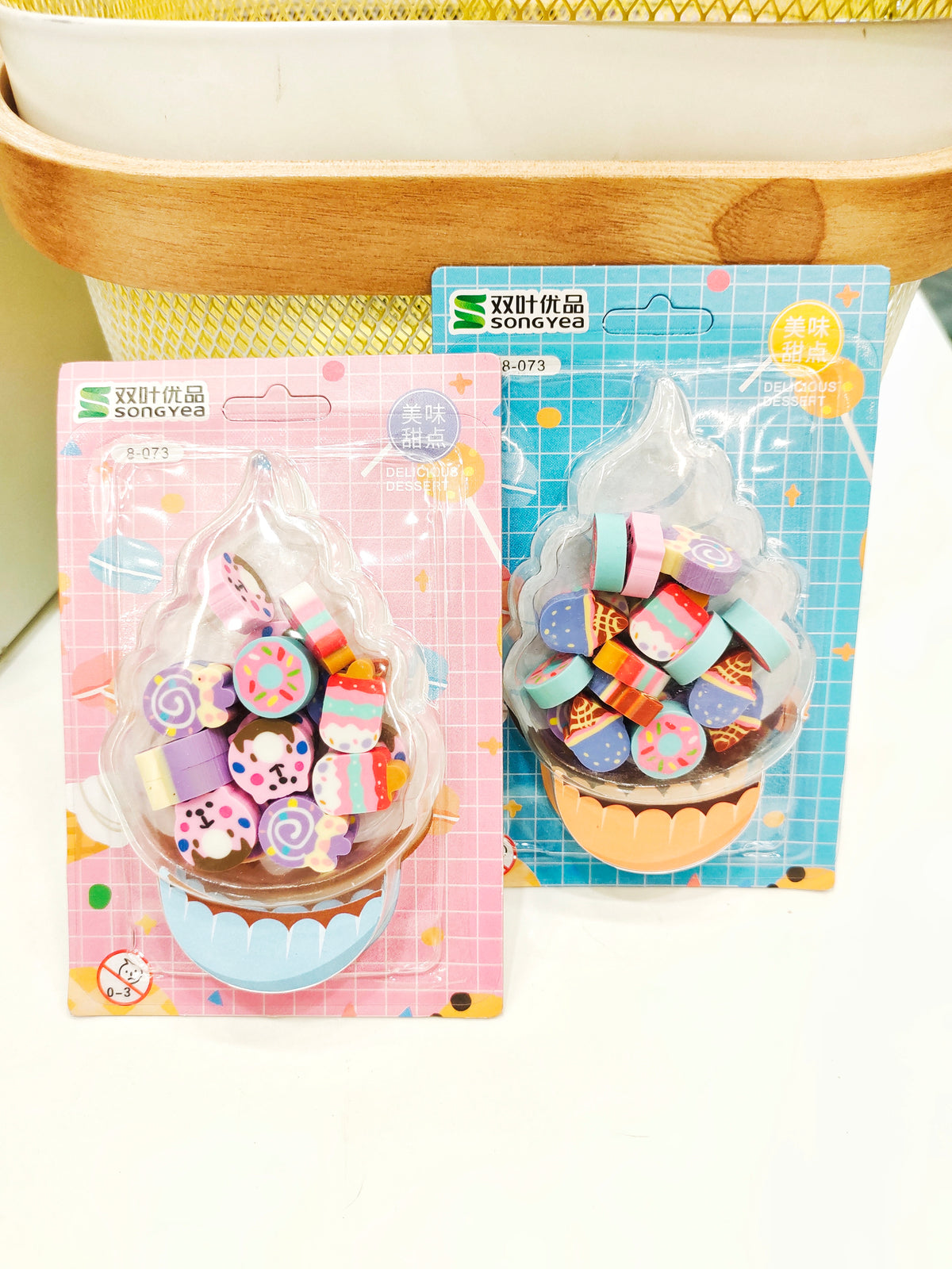 Donuts And Ice Cream Candies Eraser Pack