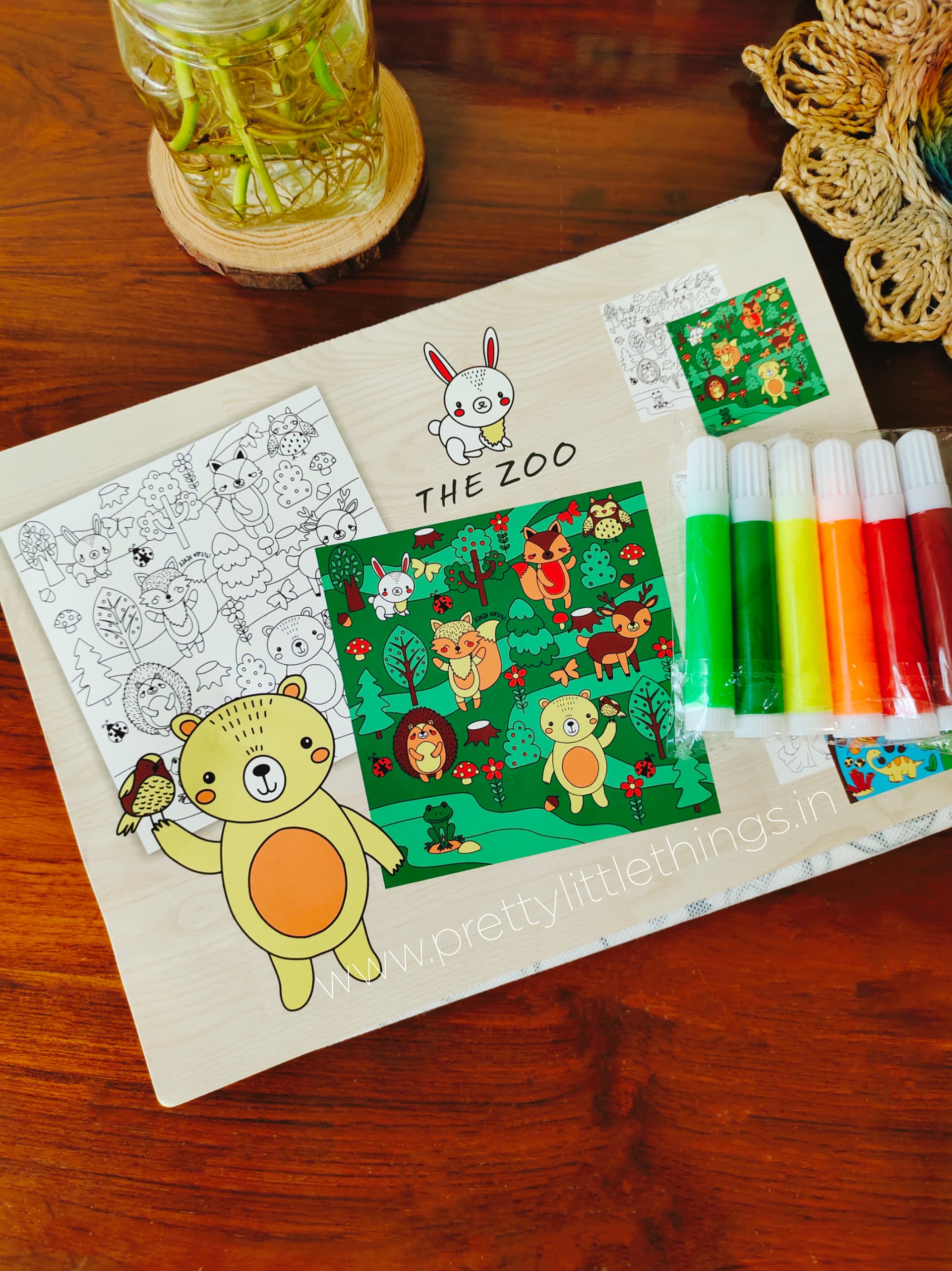 Coloring Mat (Re-useable) for Kids – Pretty Little Things