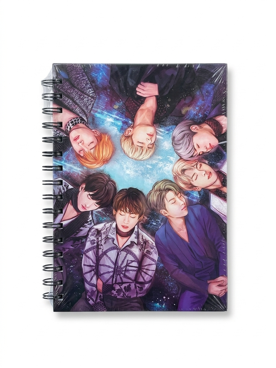 BTS theme Spiral Notebook