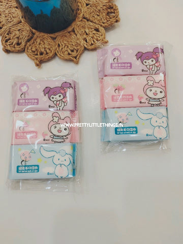 Kawaii Sanrio Wet Wipes Packs