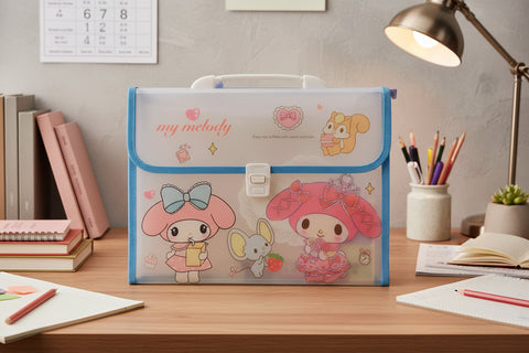 Sanrio White Multisection Box Folder