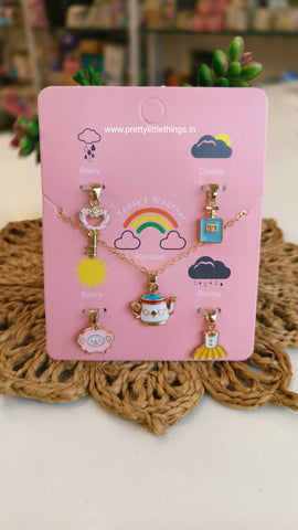 Kids Charms Pendants Sets (5 Charms & A Chain)