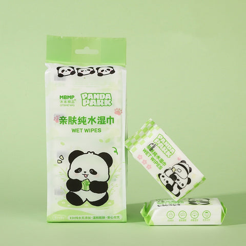 Panda Theme Wet Wipes Super Saver Pack (8 x 8)