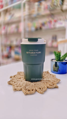 Uber Cool Insulated Travel Coffee Sippers [SITARAYURI] 360 ml