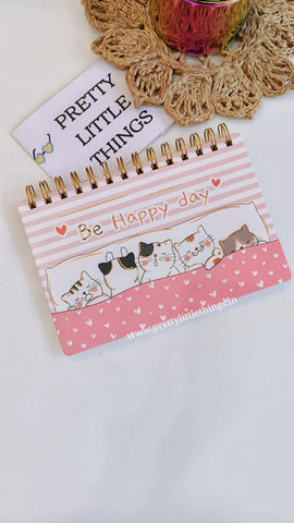 Cat And Paws Spiral Weekly Planners