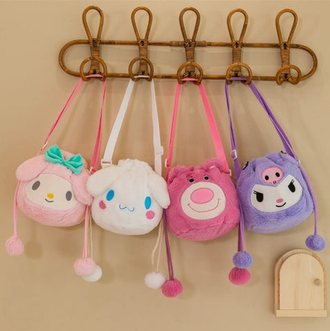 Sanrio Kawaii Plush Sling Bags