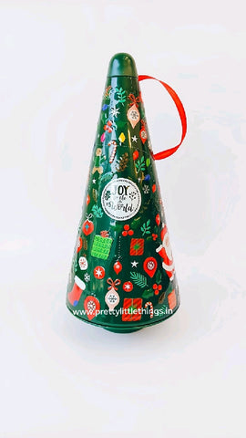 Christmas Tree Tin Box