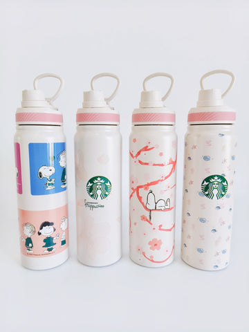 Peanuts Starbucks Theme 650 ml Steel Bottles (Swig to Drink)