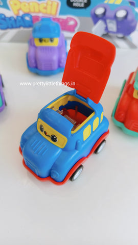 Pull Back and Drive Truck Sharpeners with Wheels,